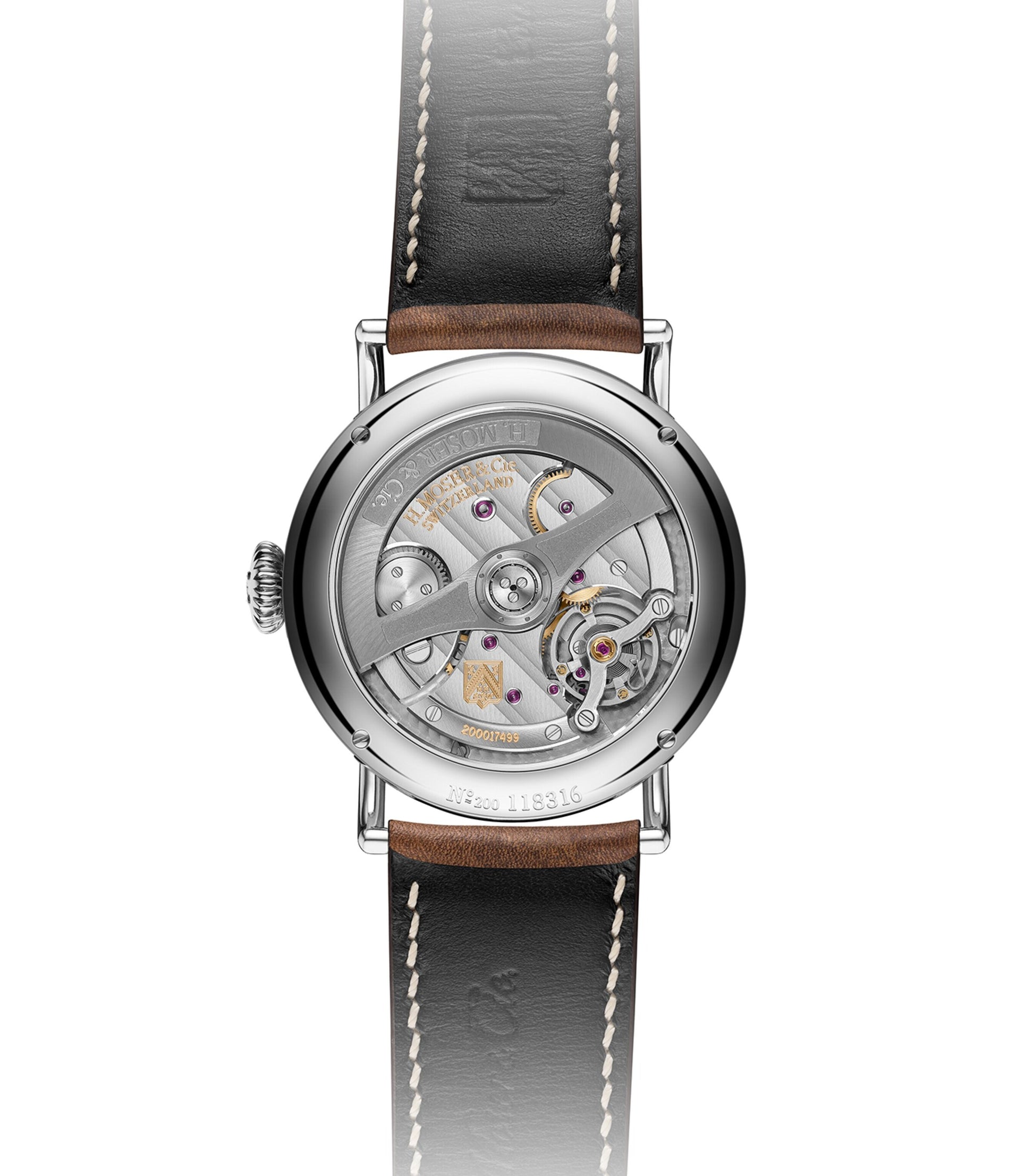H. Moser & Cie Stainless Steel Heritage Centre Seconds Watch 42mm
