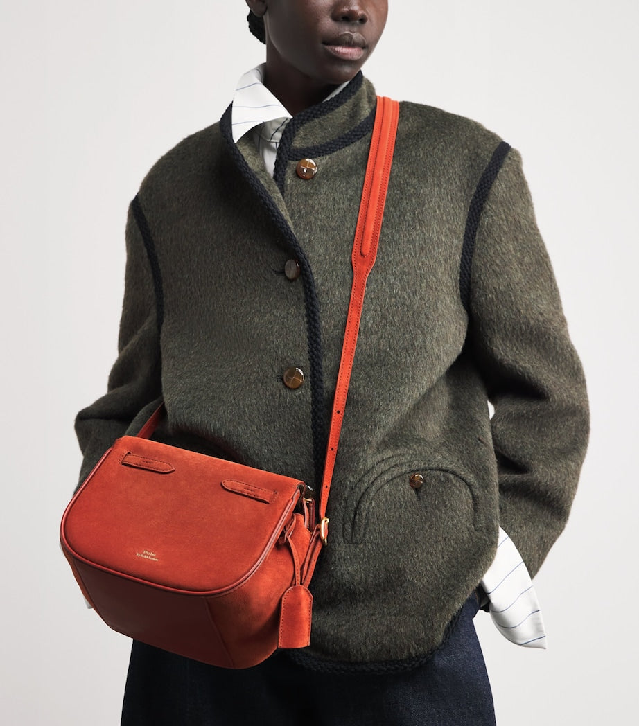 Polo Ralph Lauren Small Suede ID Shoulder Bag