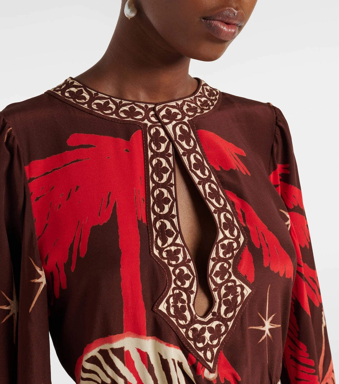 Johanna Ortiz - Printed silk maxi dress
