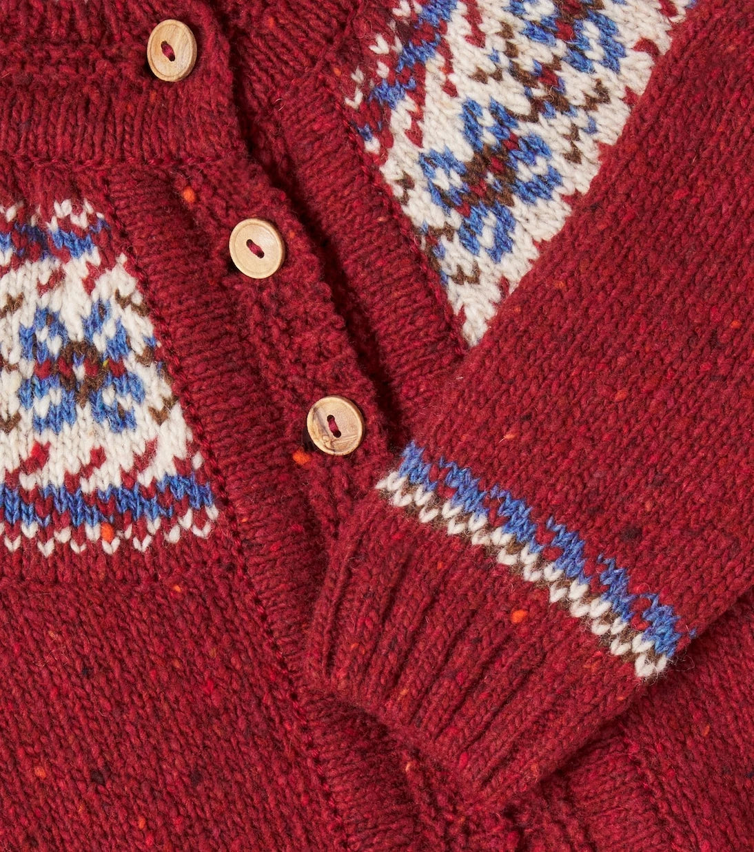 La Coqueta - Intarsia wool-blend cardigan