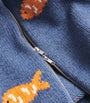 S.S. Daley Blue Wool Fish Archie Zip-Up Cardigan