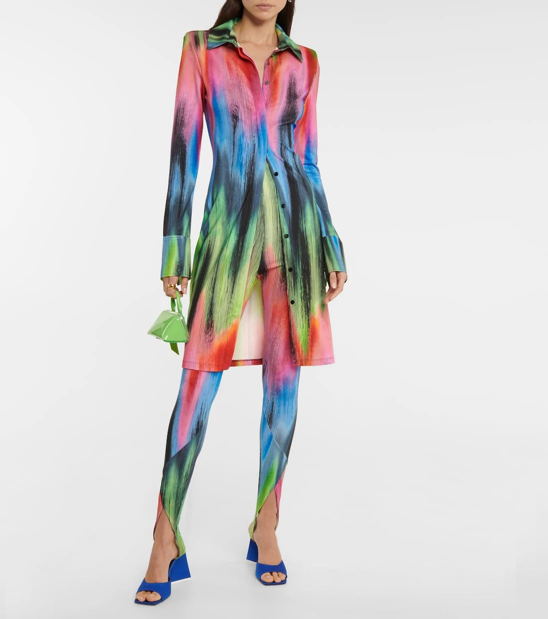 The Attico - Elton printed shirt dress