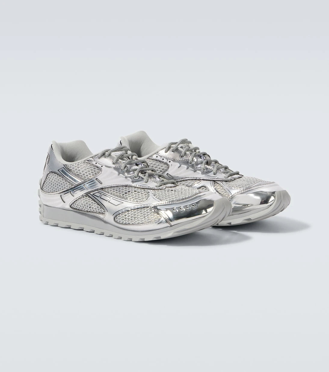 Bottega Veneta - Orbit metallic-effect sneakers