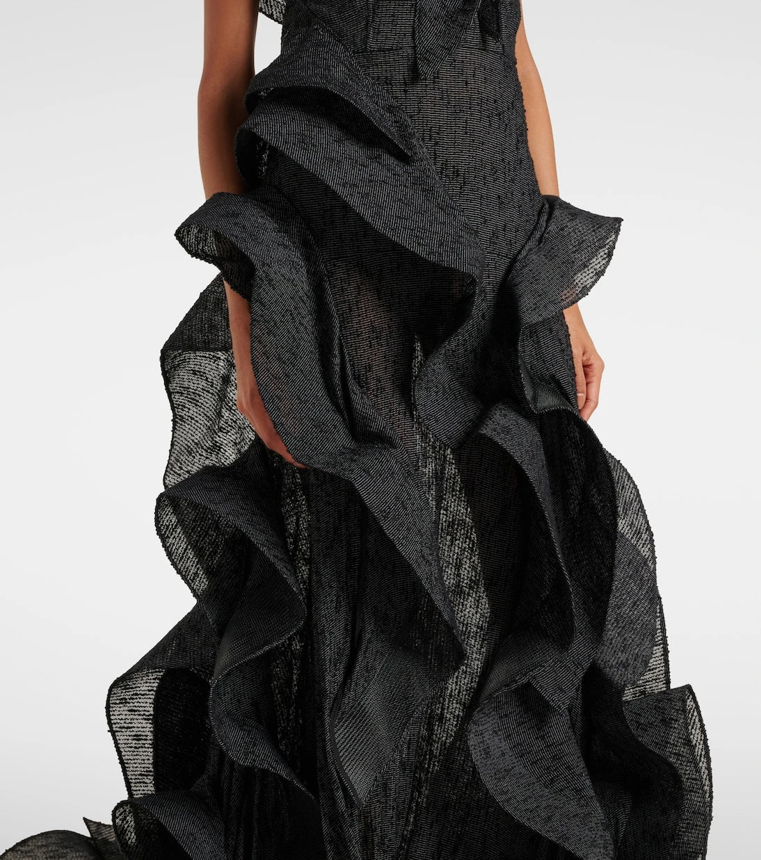 Maticevski - Spiral ruffled gown