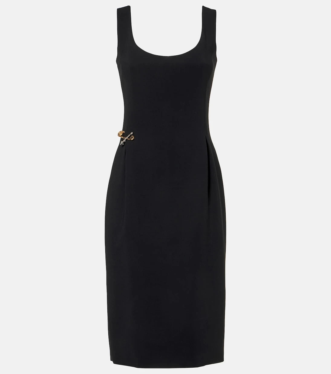 Versace - Safety Pin cady midi dress