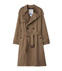 Burberry Brown Long Gabardine Chestwood Trench Coat
