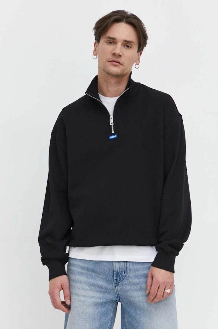 HUGO Blue Erkek Pamuklu Neeler Sweatshirt