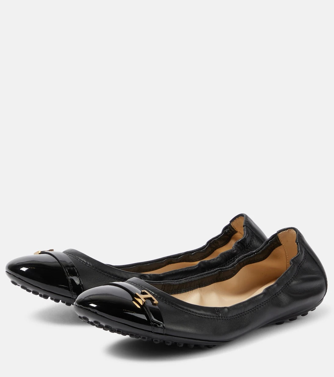 Tod's - Bubble leather ballet flats