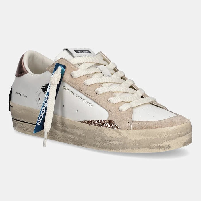 Кожени маратонки Crime London SK8 DELUXE