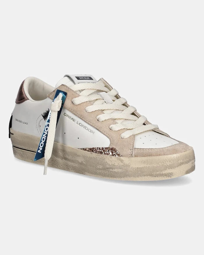 Кожени маратонки Crime London SK8 DELUXE