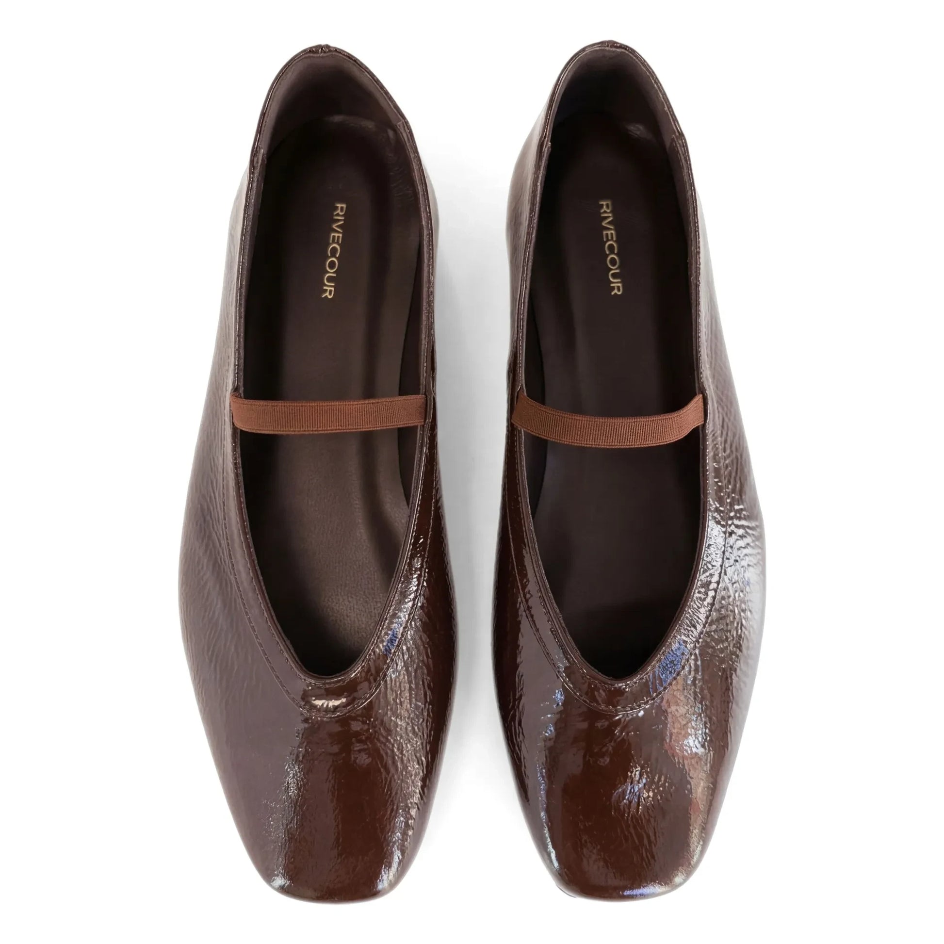 Rivecour - Ballerinas n°136 Patent leather | Chocolate