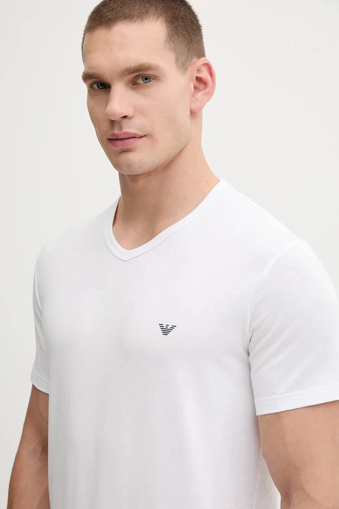 Emporio Armani Underwear basic erkek pamuk ve elastan tişört 2 adet