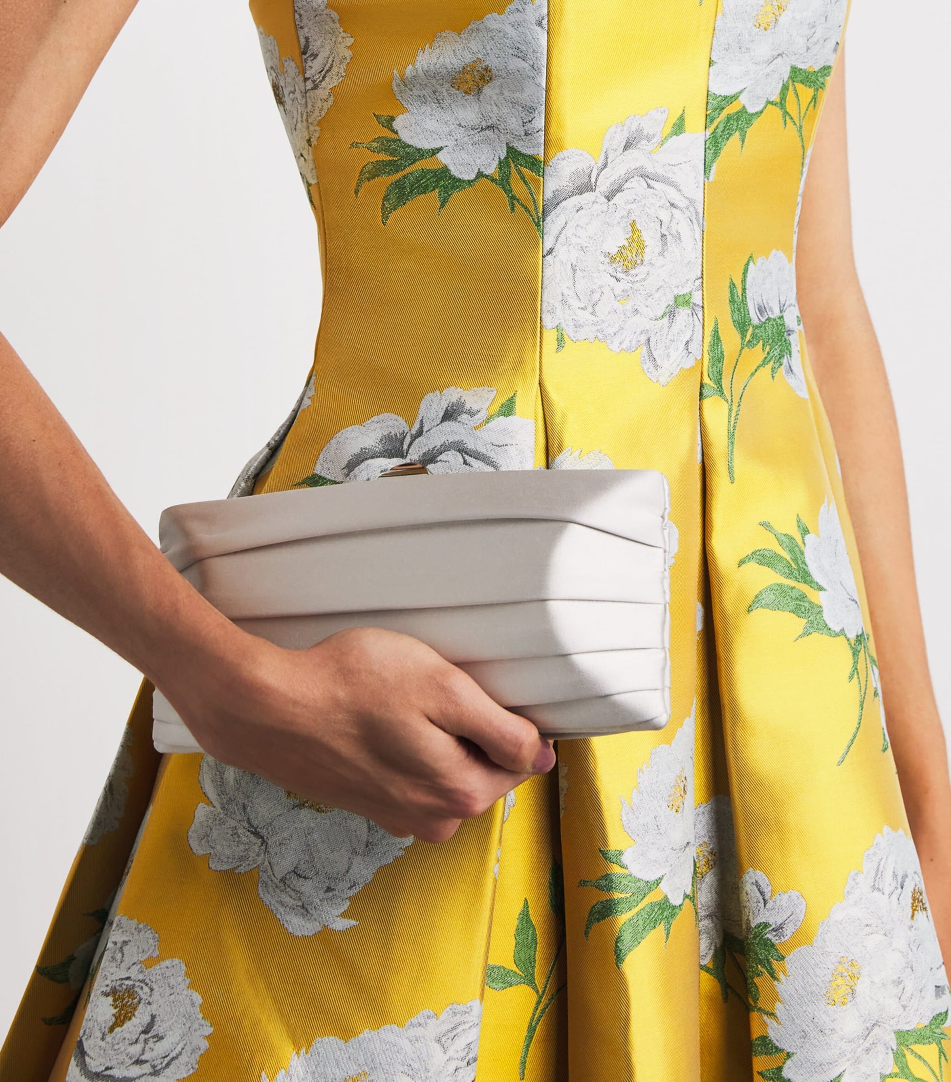 Pleated Isabelle Mini Dress FLRL CF GLDN HR C766