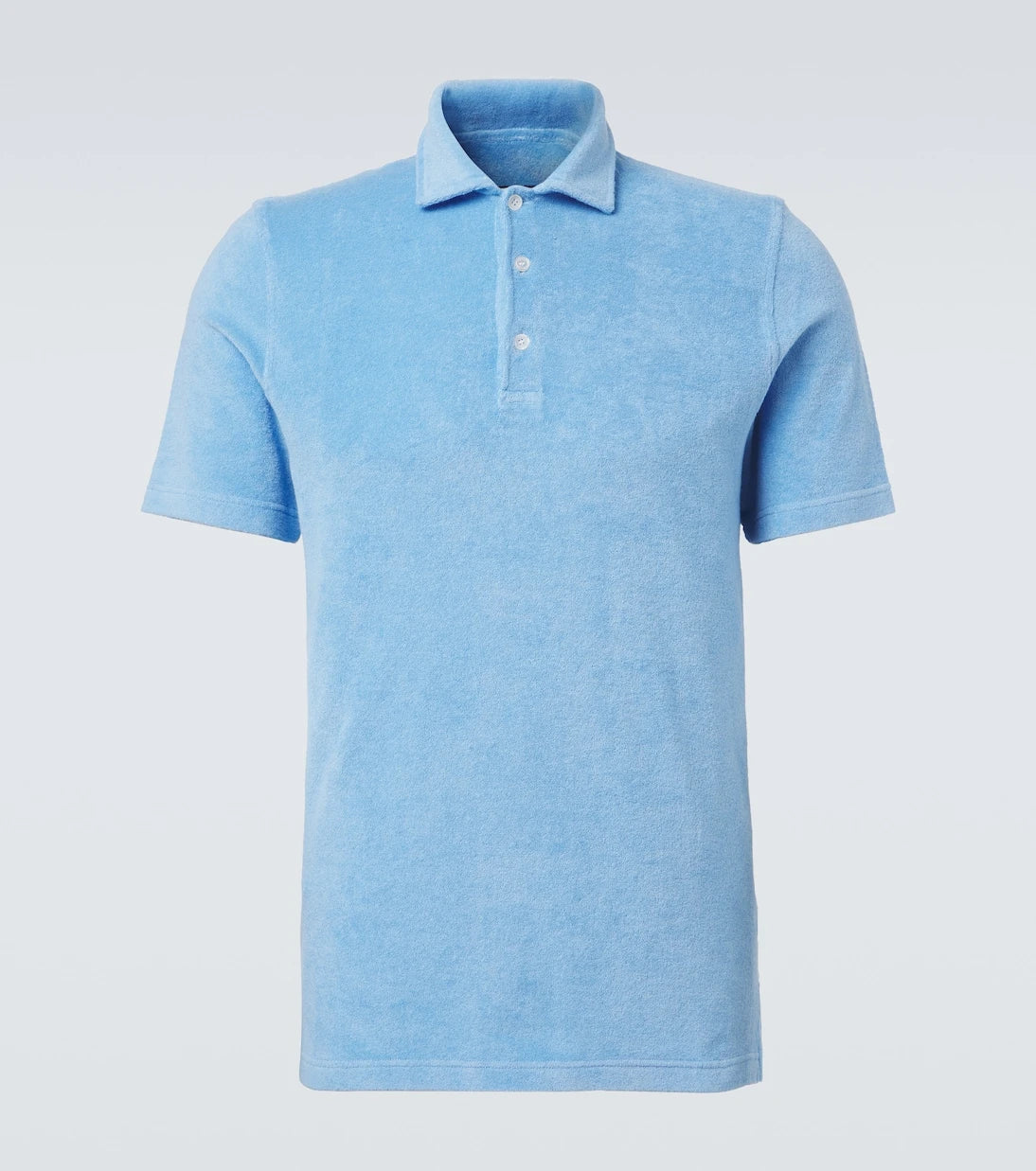 Fedeli - Cotton terry polo shirt