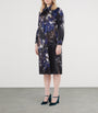 Silk Danila Shirt Midi Dress BLUE/BLACK