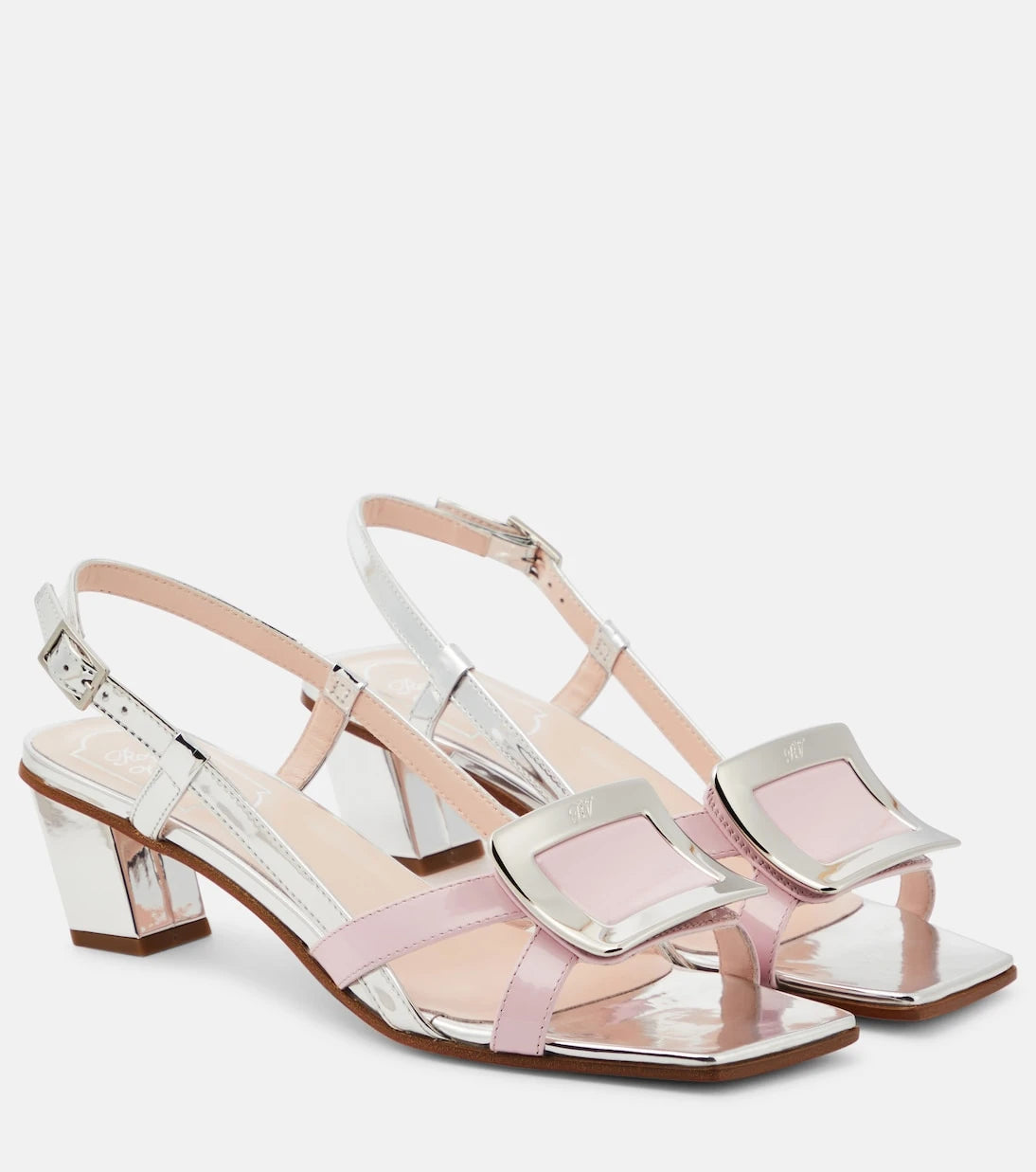 Roger Vivier - Belle Vivier 45 patent leather sandals