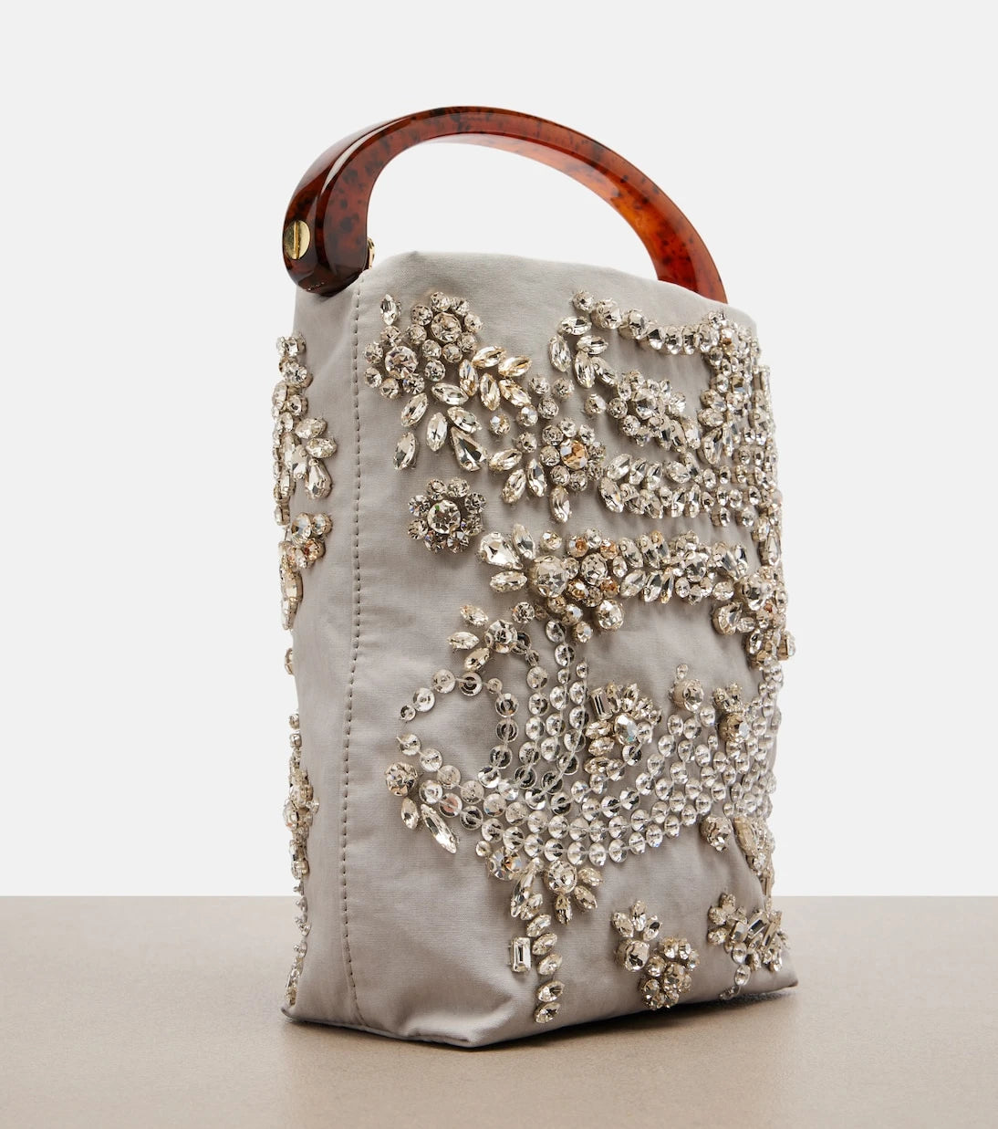 Dries Van Noten - Micro embellished top-handle bag