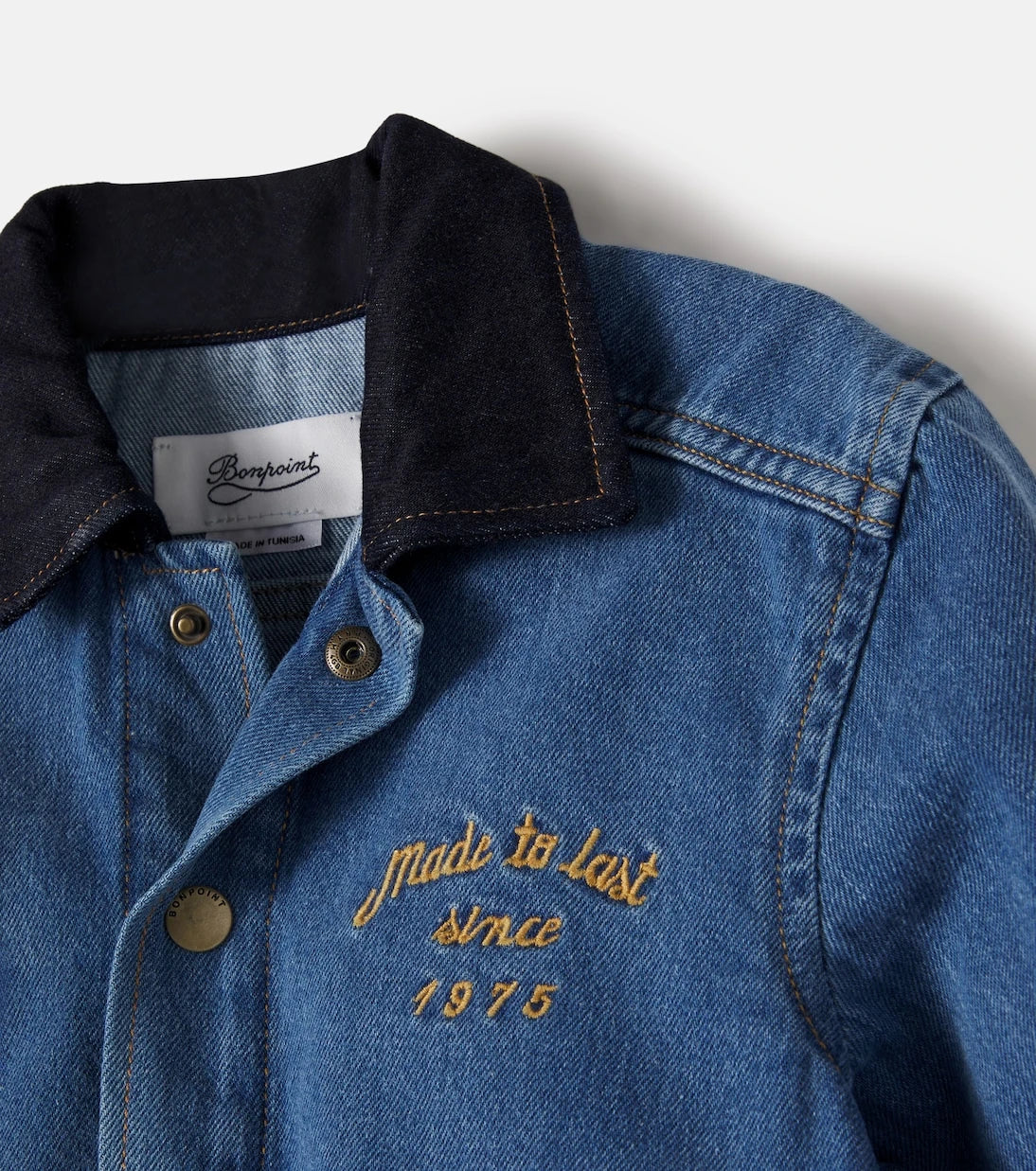 Bonpoint - Luken patch-appliqué denim bomber jacket