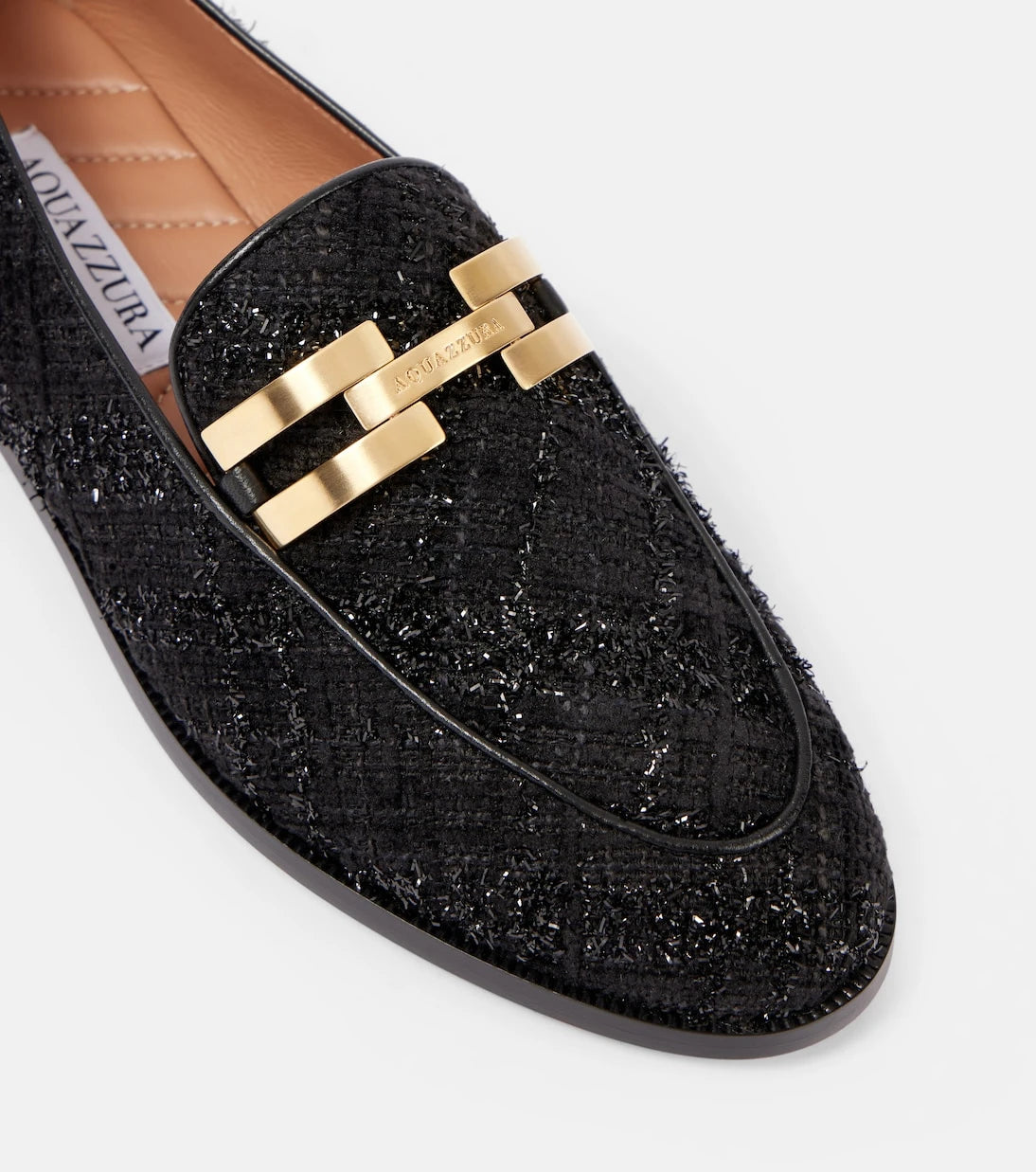 Aquazzura - Brandi bouclé loafers