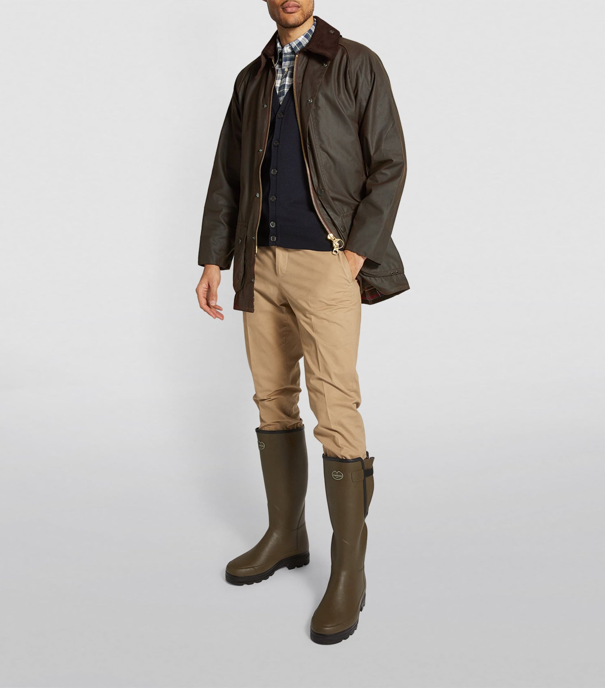 Green Waxed Beaufort Jacket