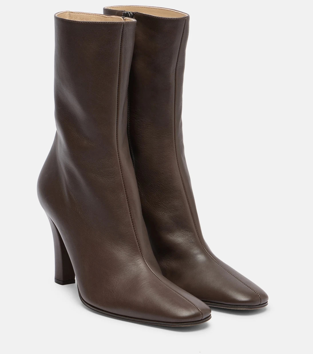 The Row - Mona leather ankle boots