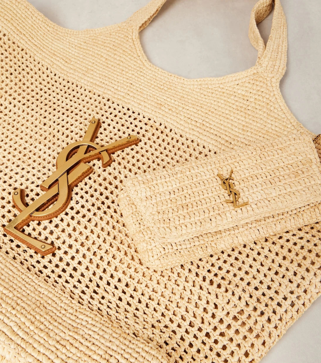 Saint Laurent - Icare Maxi raffia tote bag