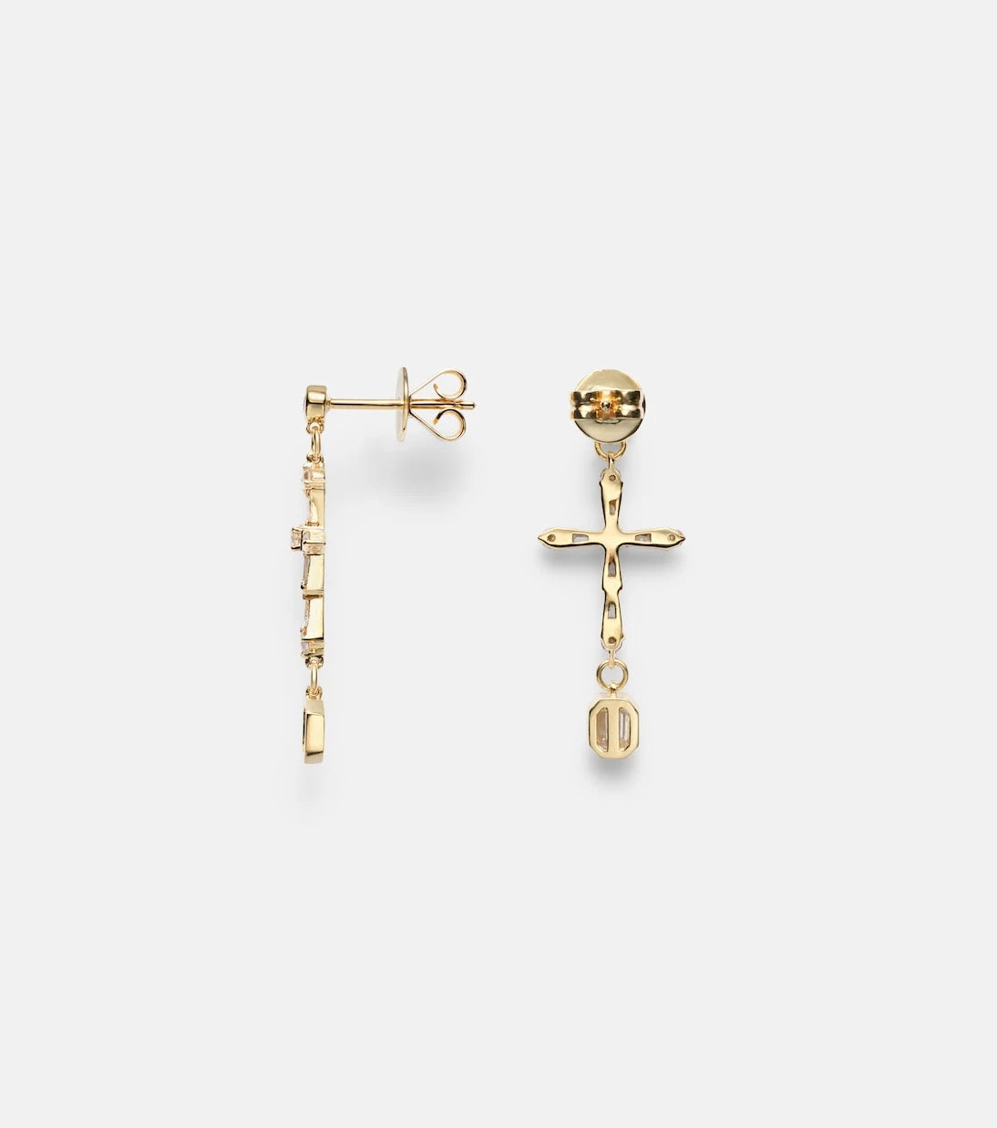 Shay Jewelry - 18kt gold drop earrings with diamonds