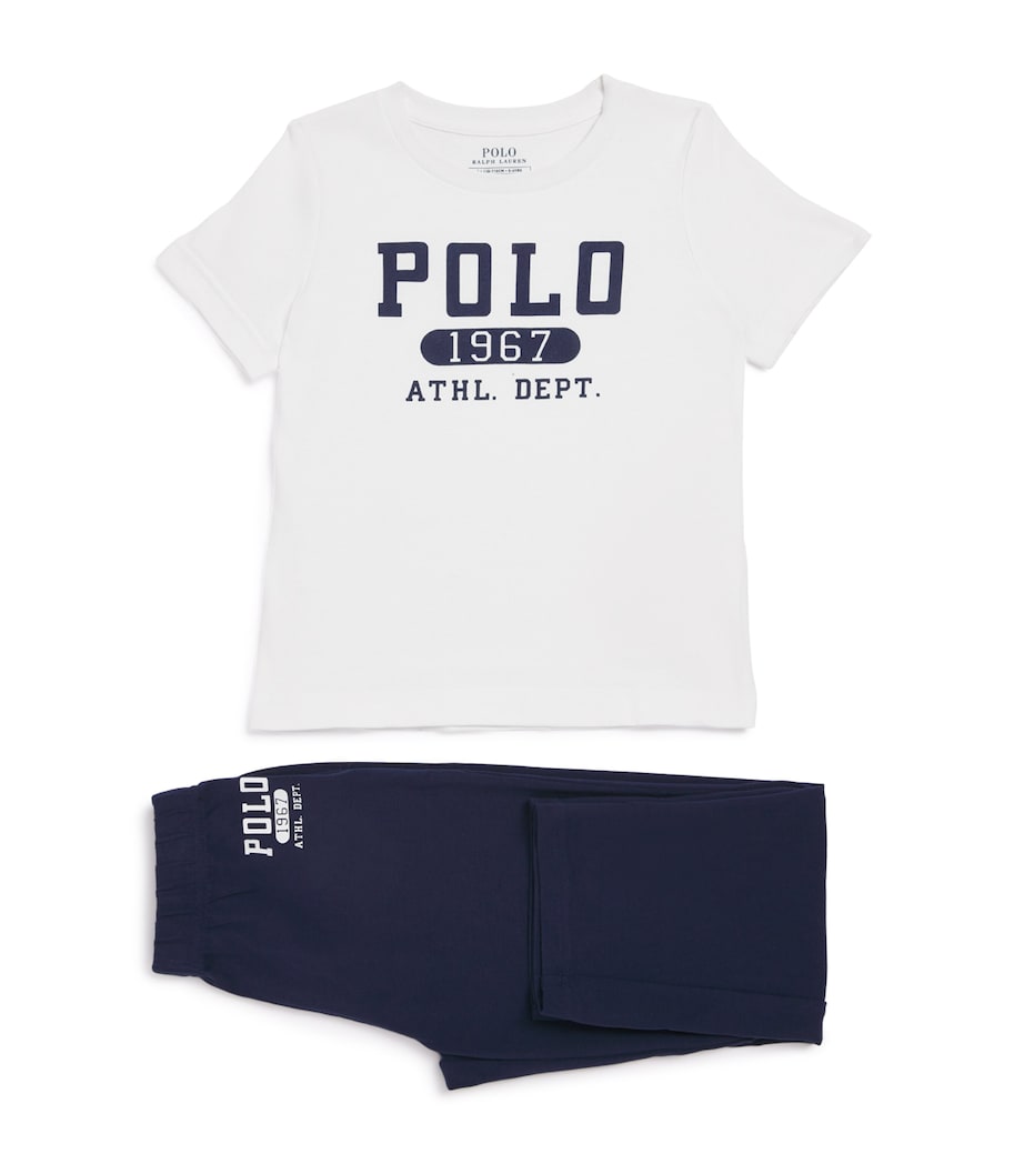 Ralph Lauren Kids Cotton Logo Pyjama Set (8-10 Years)