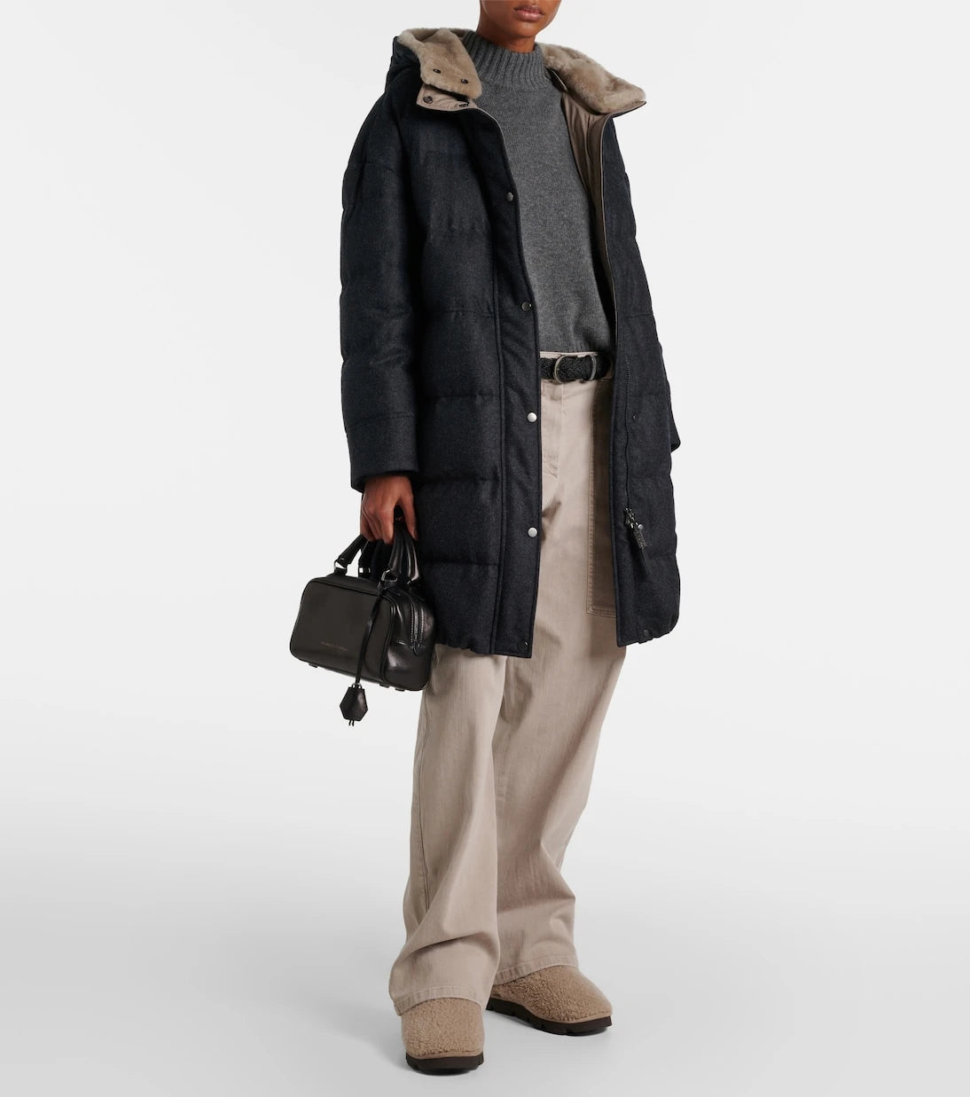 Brunello Cucinelli - Monili Beads shearling snow boots