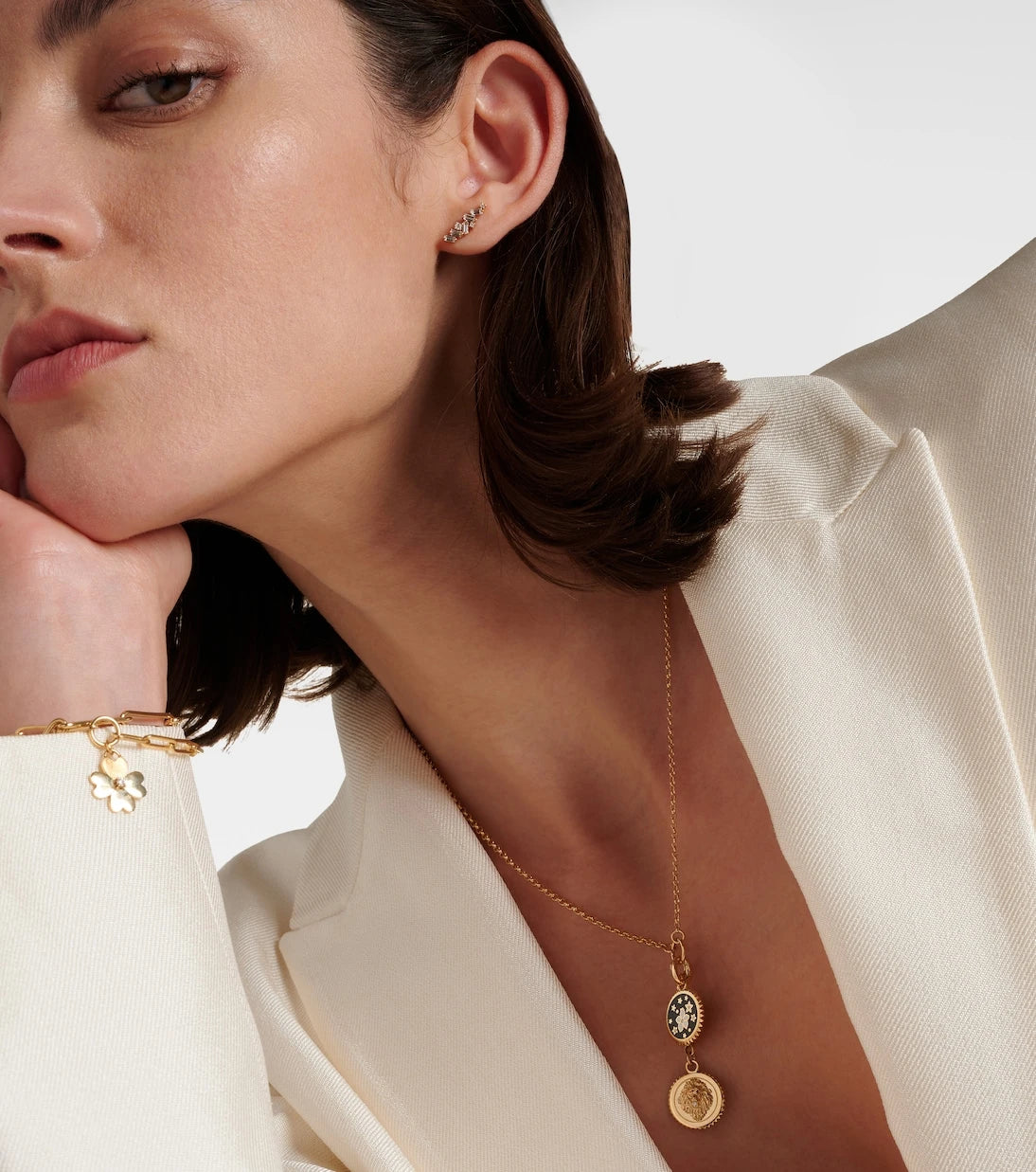 FoundRae - Strength Resilience 18kt gold chain necklace with diamonds