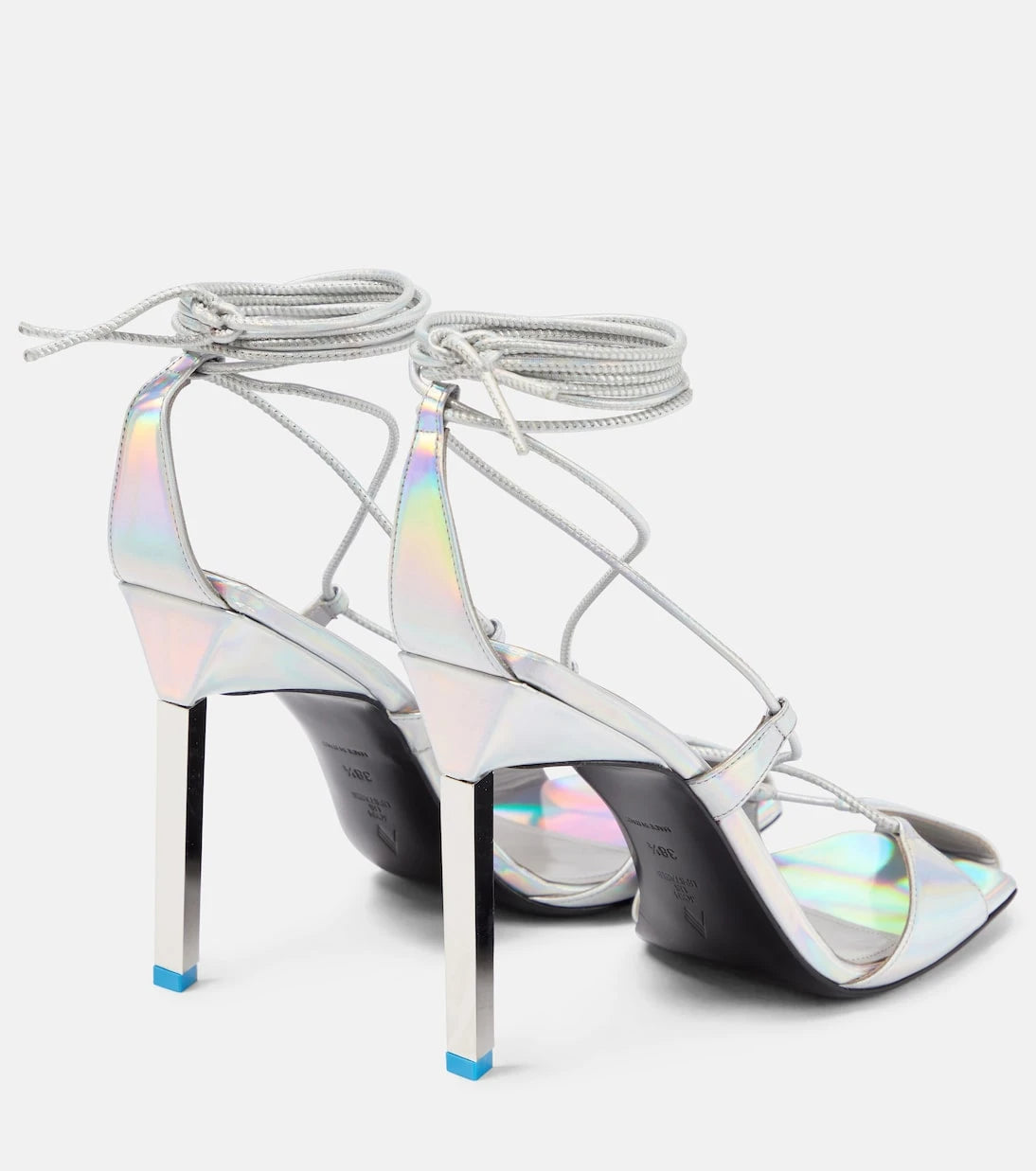 The Attico - Adele metallic leather sandals