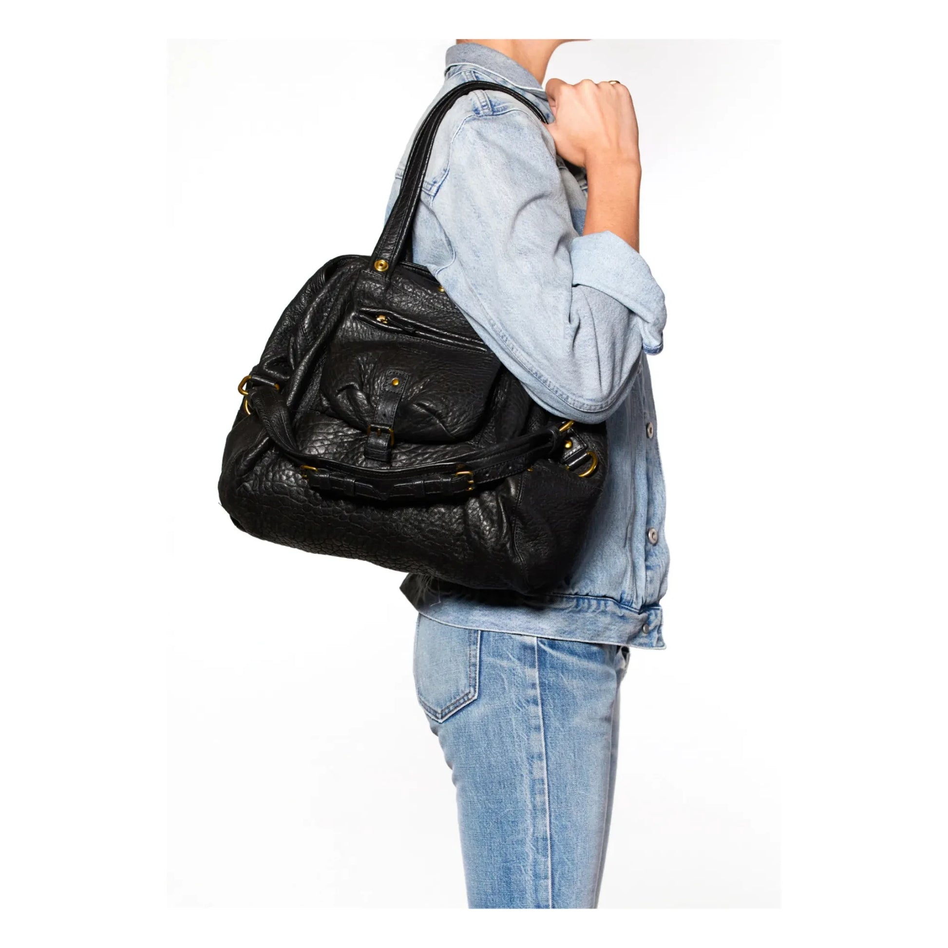 Jérôme Dreyfuss - Billy Lambskin Handbag - M | Black