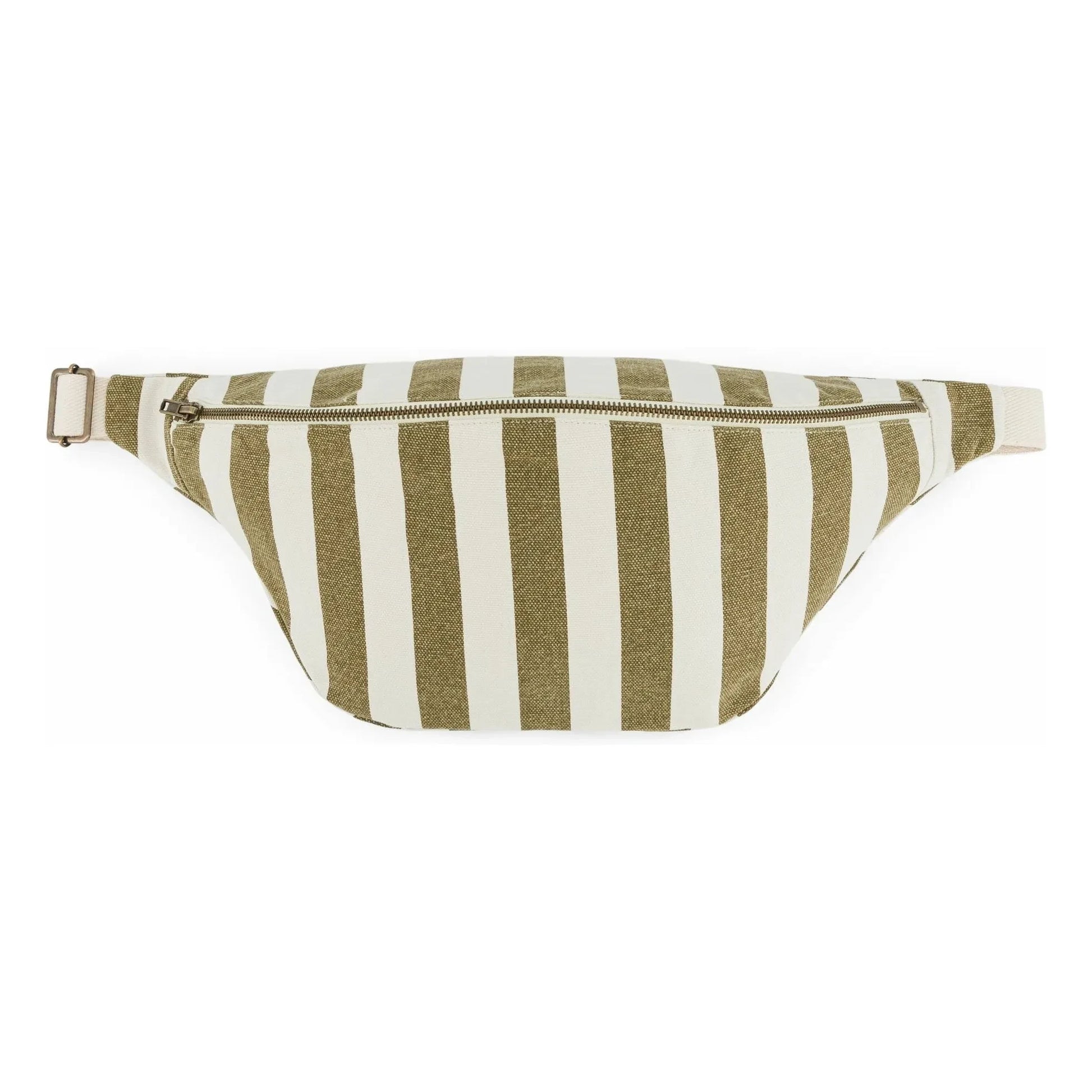 Rose in April - Striped fanny pack | Olive