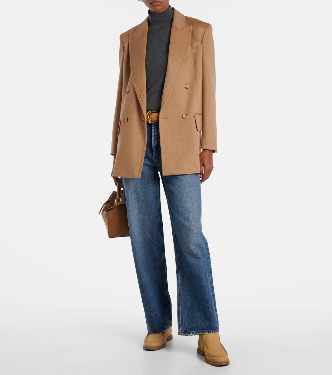 Yves Salomon - Shearling-lined suede ankle boots