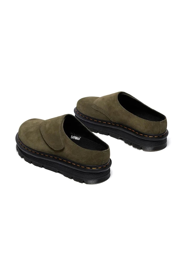 Велурени чехли Dr. Martens ZebZag AnyWair Mule