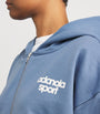 Adanola Multi Organic Cotton Bold Logo Zip-Up Hoodie
