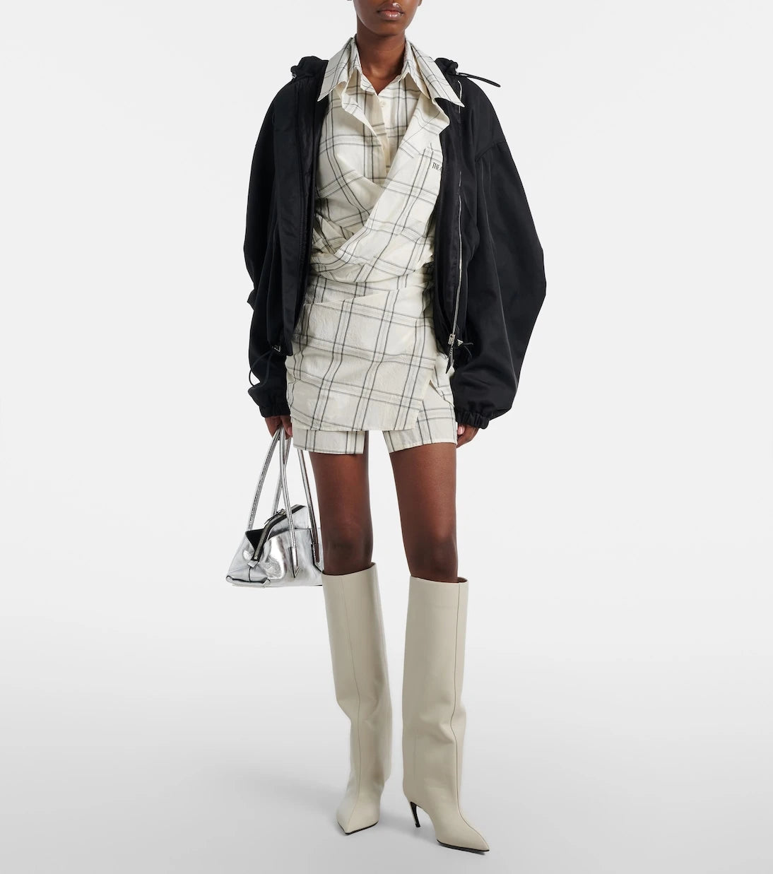 The Attico - Lea 65 leather knee-high boots