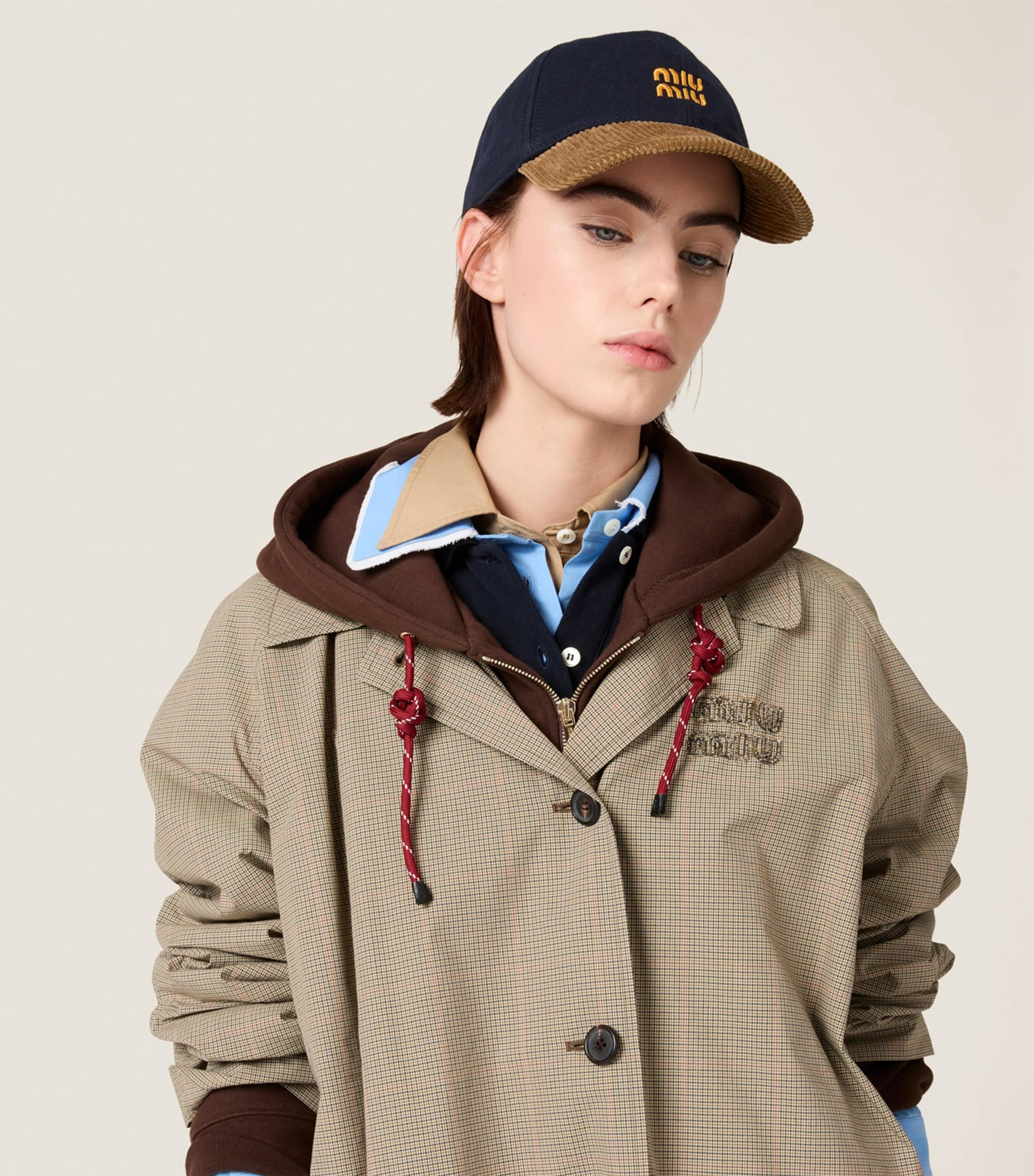 Blue Denim Corduroy Baseball Cap