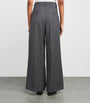 Virgin Wool Wide-Leg Tailored Trousers
