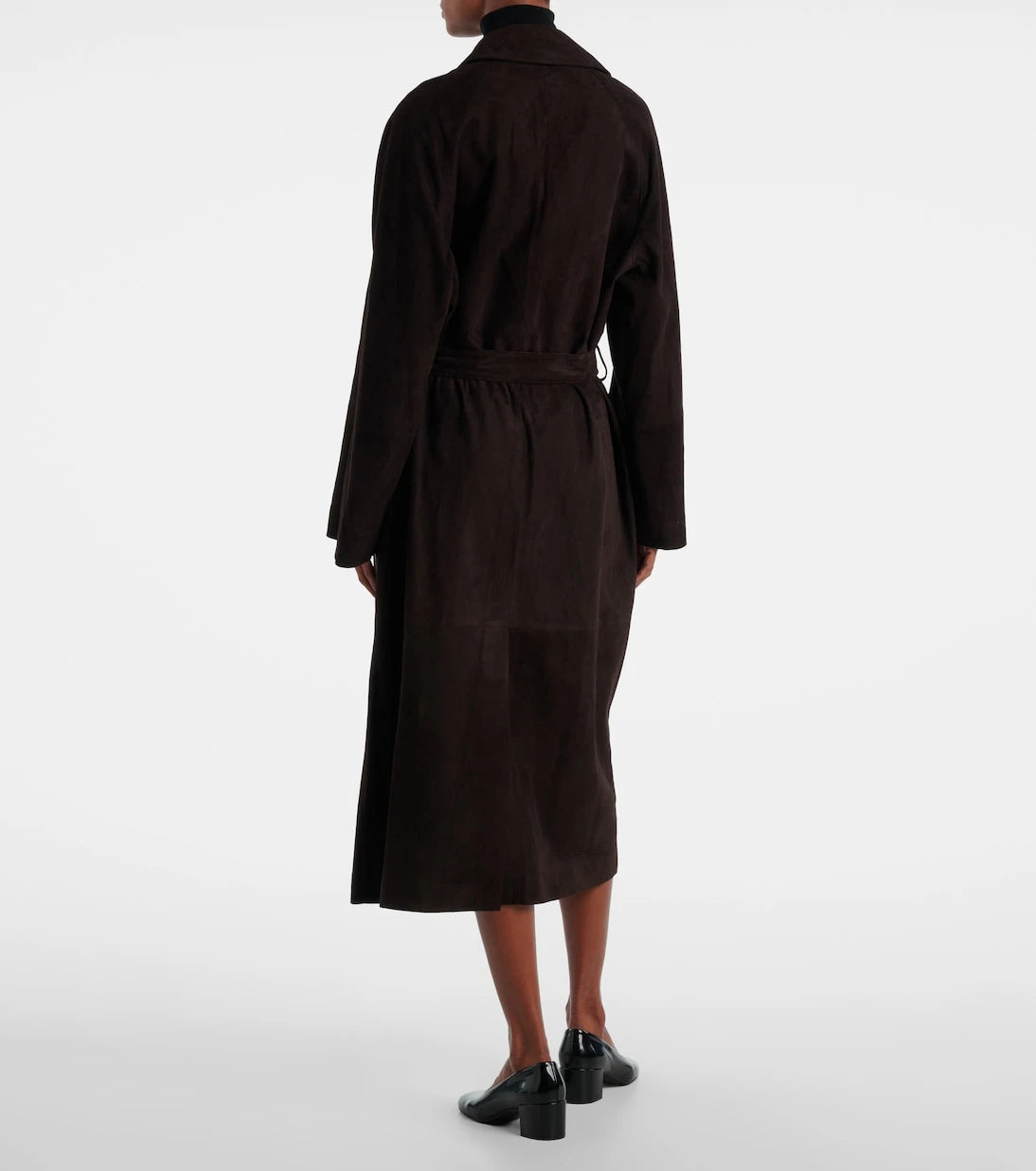 The Row - Solana suede wrap coat