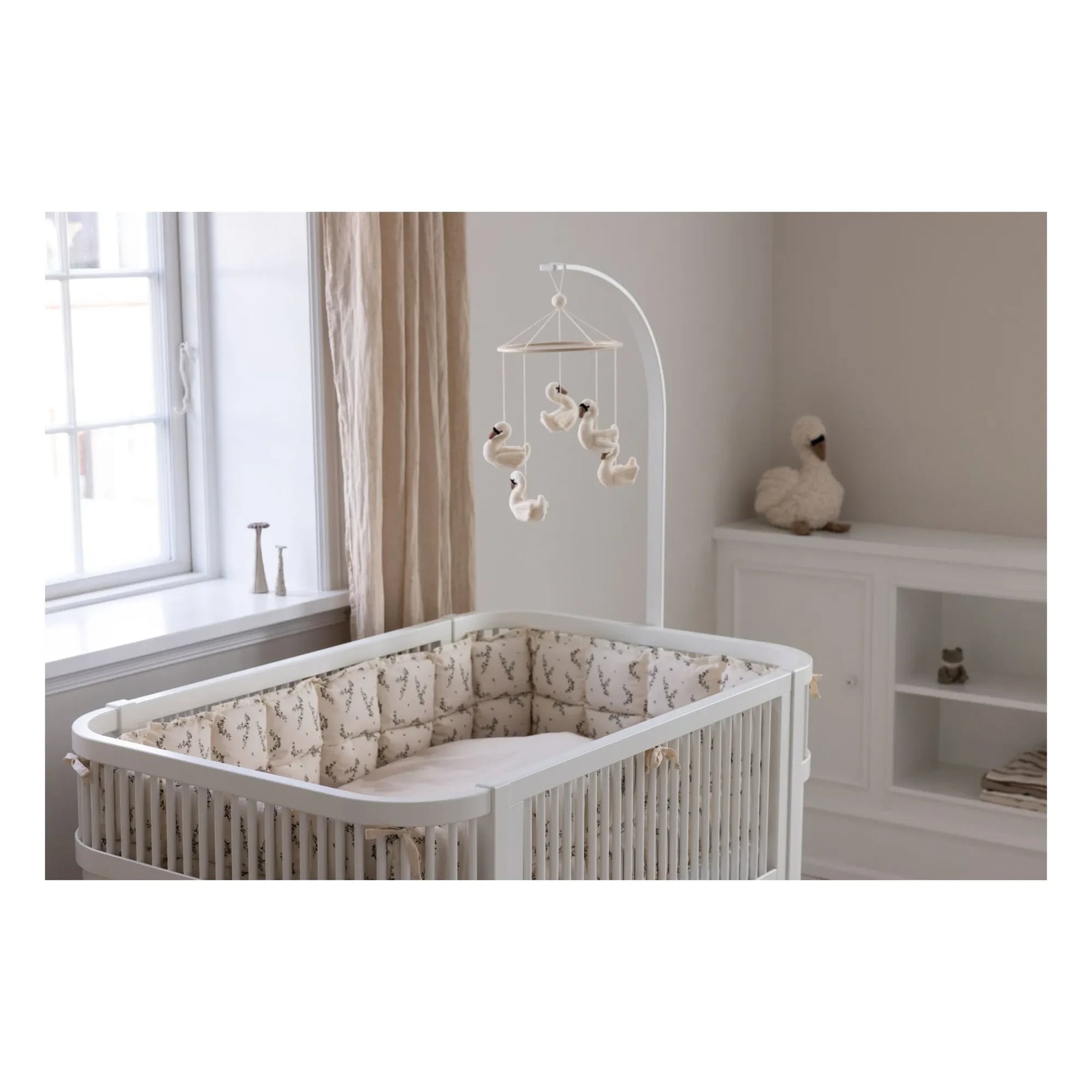 Sebra - Blossom bed bumper | Ecru