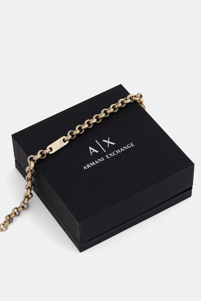 Armani Exchange erkek paslanmaz çelik bileklik Classic