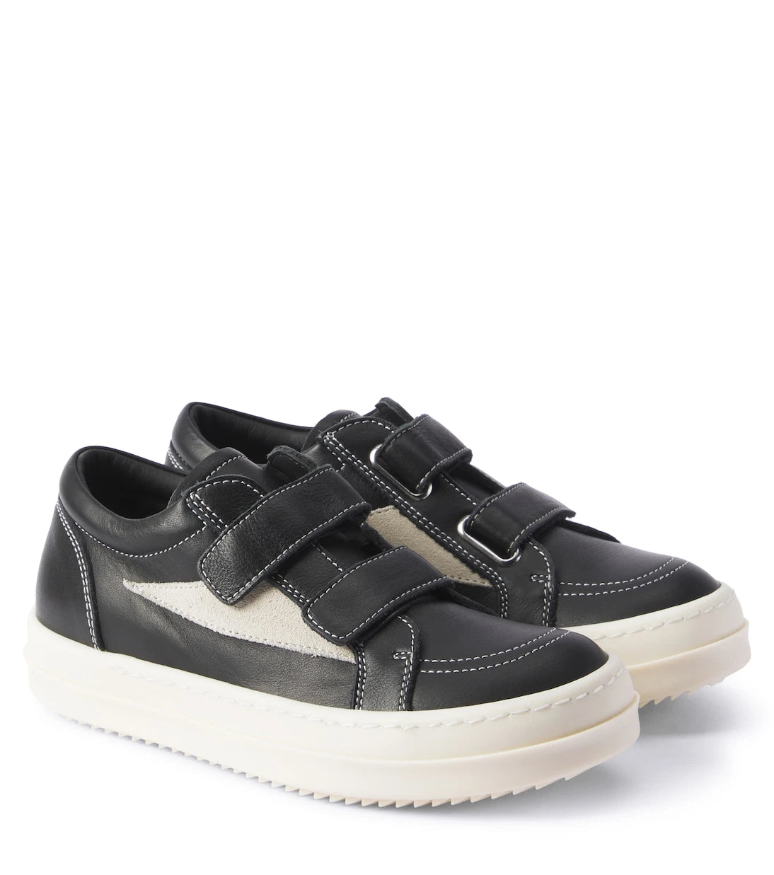 Rick Owens Kids - Straps Vintage leather low-top sneakers
