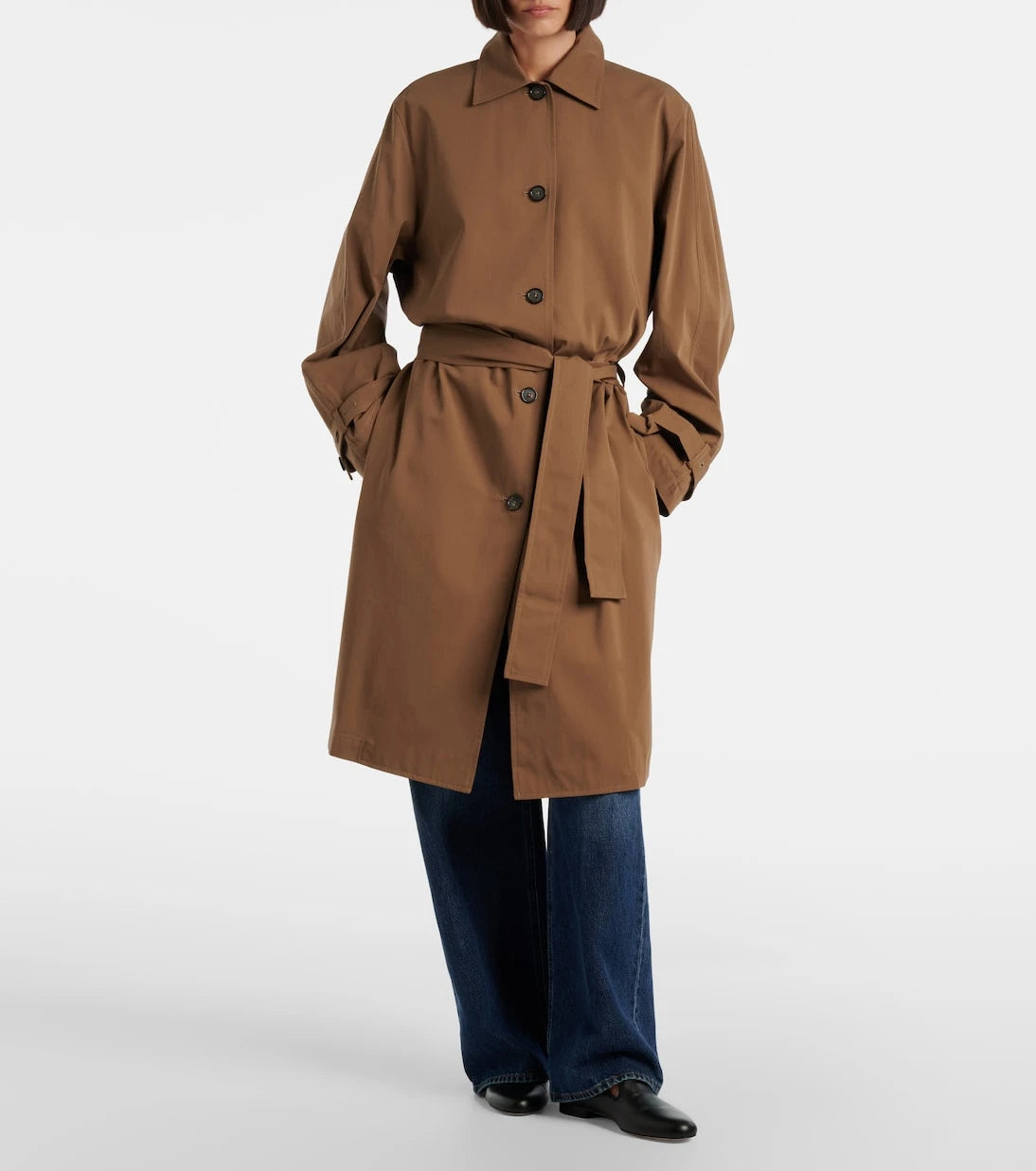 Toteme - Belted cotton trench coat