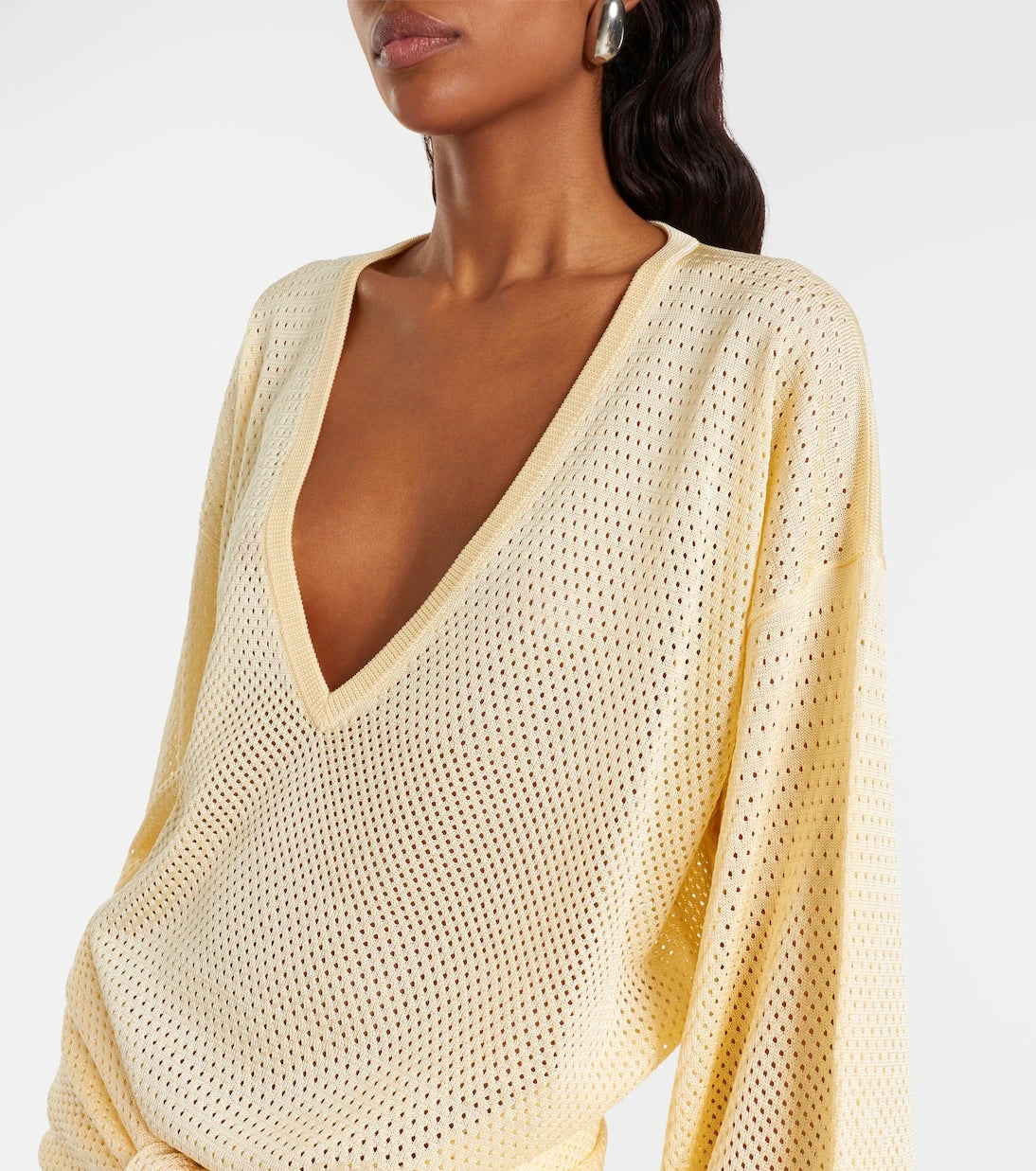 The Attico - Open-knit minidress
