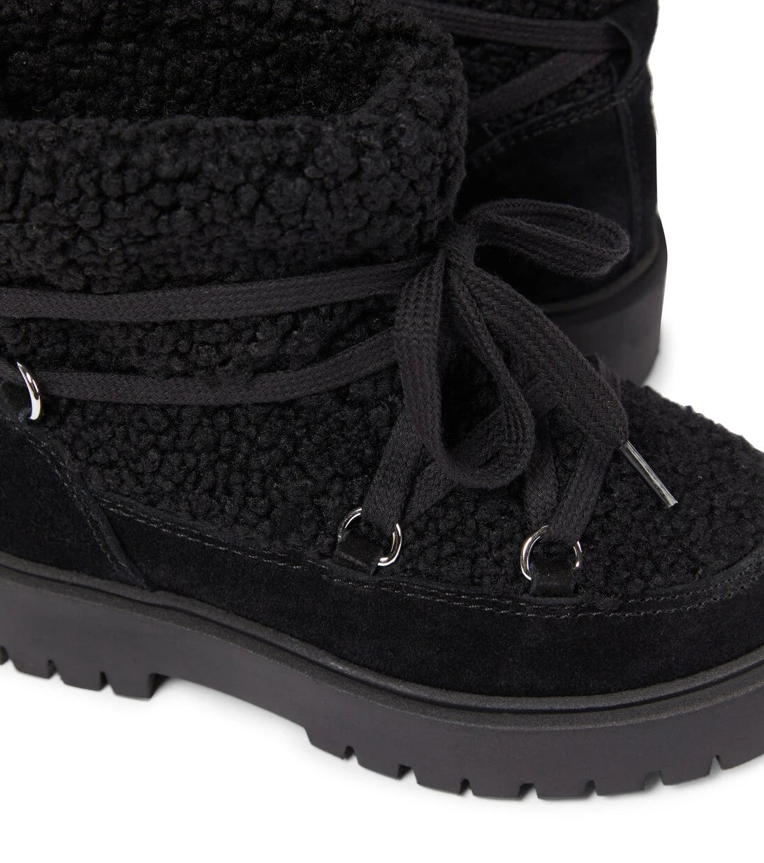 Il Gufo - Suede-trimmed faux shearling ankle boots