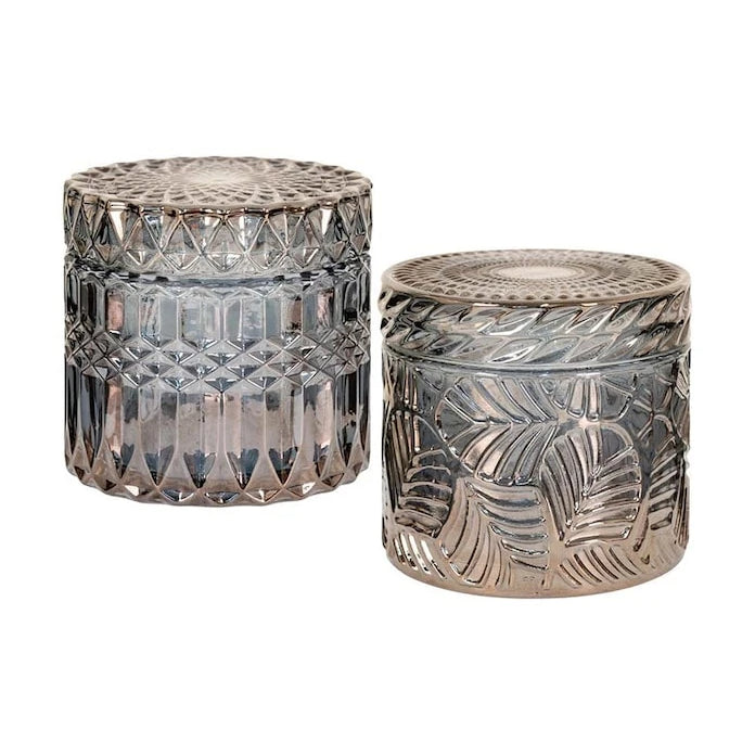 Kapaklı Saklama Kapları Seti House Nordic Jars In Smoked Glas (2 Parça)