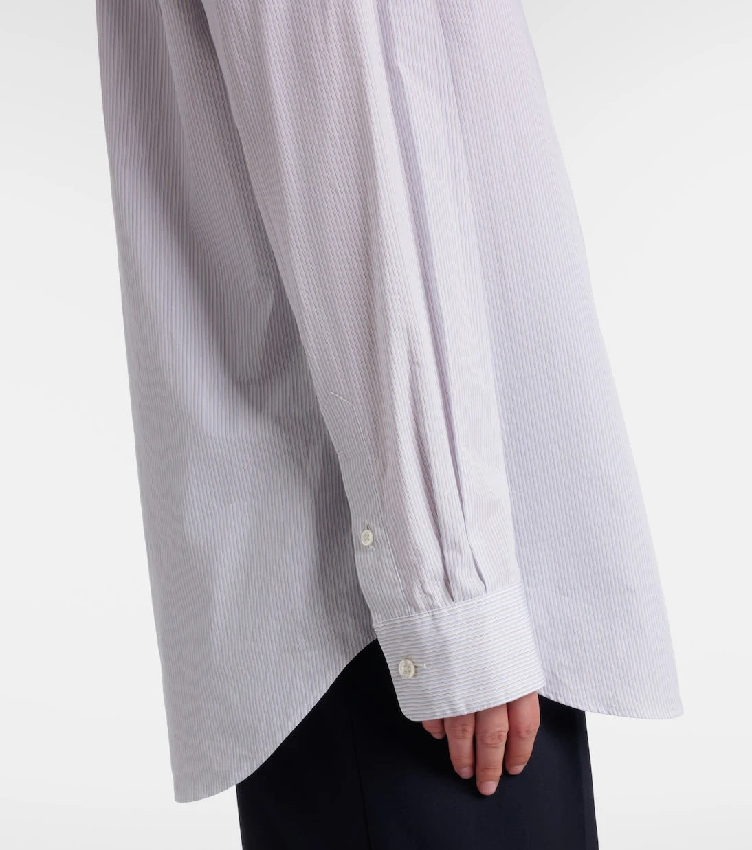 The Row - Gavina pinstriped cotton poplin shirt