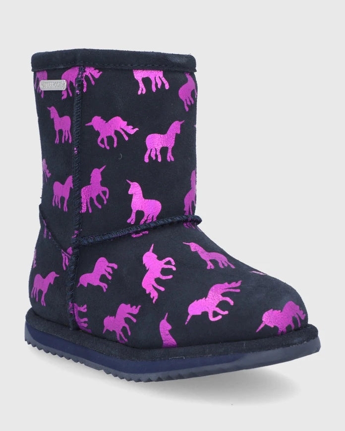 Emu Australia Rainbow Unicorn Brumby Çocuk Süet Bot