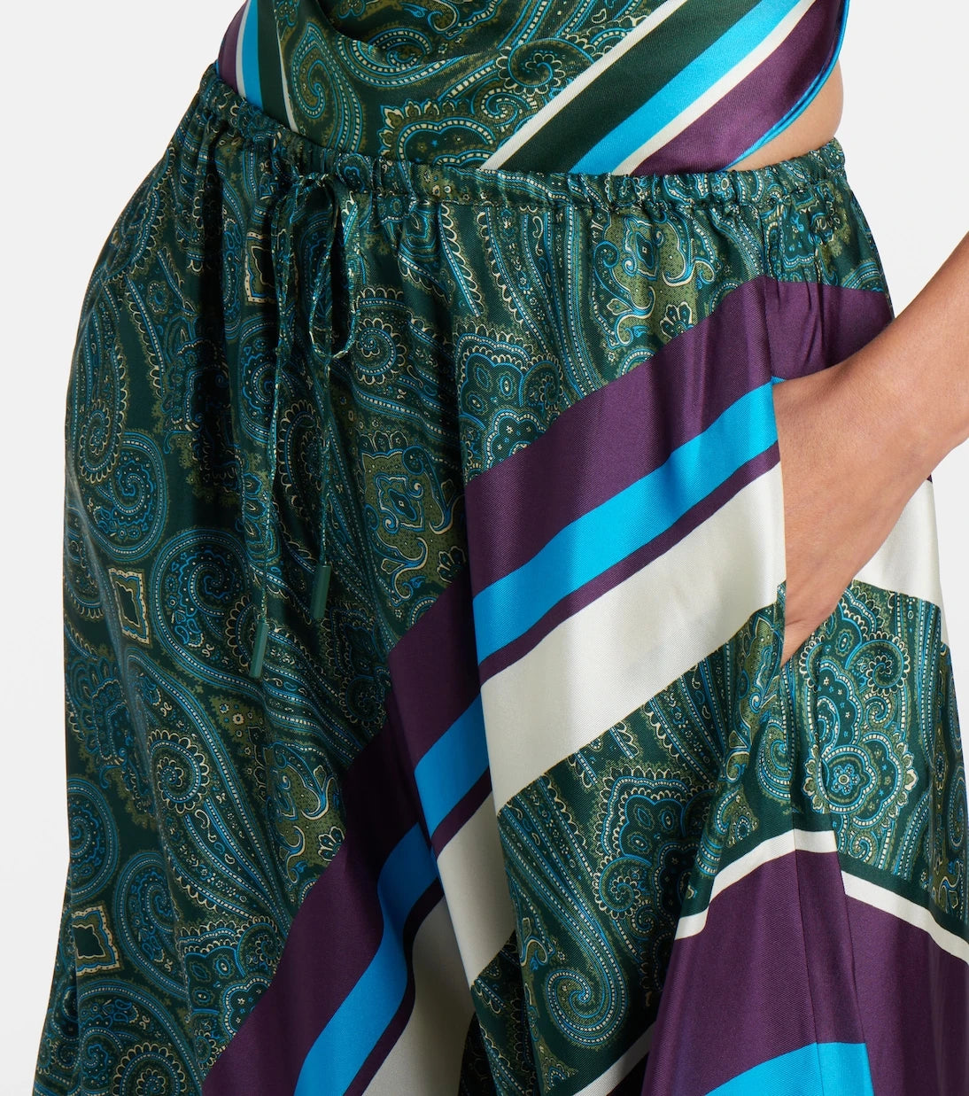 Alémais - Joni printed silk twill balloon pants